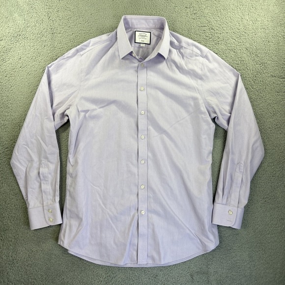 Charles Tyrwhitt Other - Charles Tyrwhitt Shirt Mens Size 16.5 36 Purple Slim Fit Long Sleeve Button Up‎
